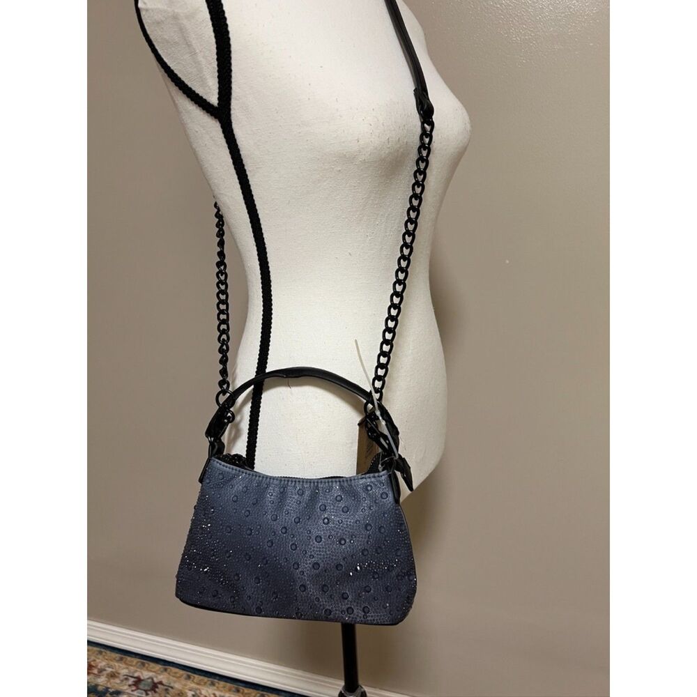 NWT Steve Madden BBabs sparkle gray and black crossbody bag